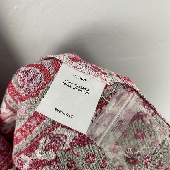 TJD Maxi Dress Sweetheart Neckline Boho Floral S - Picture 8 of 8